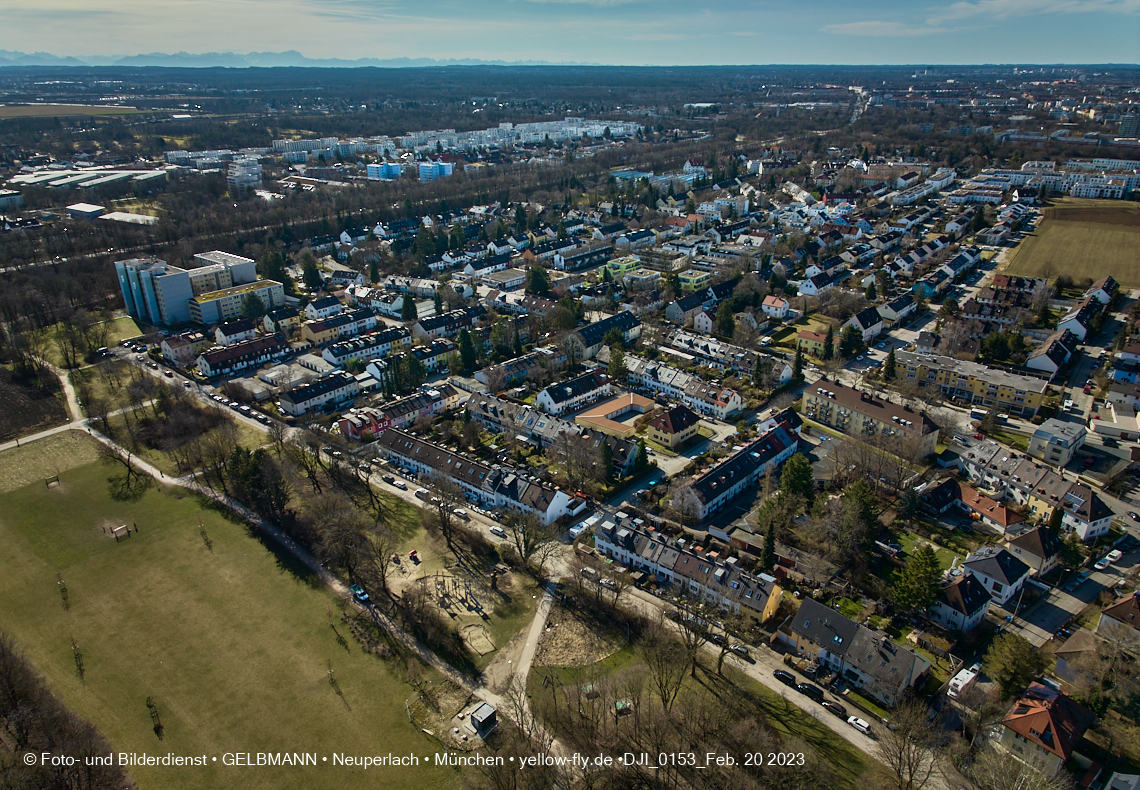 20.02.2023 - der Ostpark im zu warmen Februar 2023 in Neuperlach